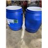 Image 2 : 3 BLUE 40 LITER FOOD GRADE PLASTIC DRUMS
