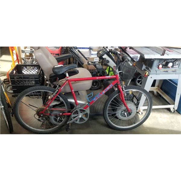 RED RALEIGH MOUNTAIN BIKE