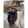 Image 3 : VINTAGE WILSON GOLF CLUBS AND WOODEN DRIVERS, IN LEATHER BAG