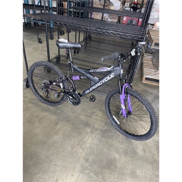 BLACK/ PURPLE SUPERCYCLE BIKE