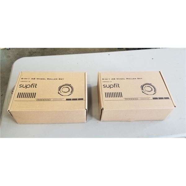PAIR OF SUPFIT 6 IN 1 AB WHEEL ROLLER SET