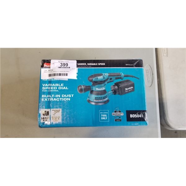 MAKITA DUAL HANDLE 5" RANDOM ORBIT SANDER