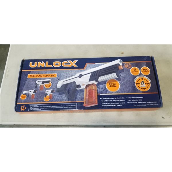 UNLOCK GEL BEAD BLASTER WITH 4 ADVANCED MODULAR SYSTEM MODES