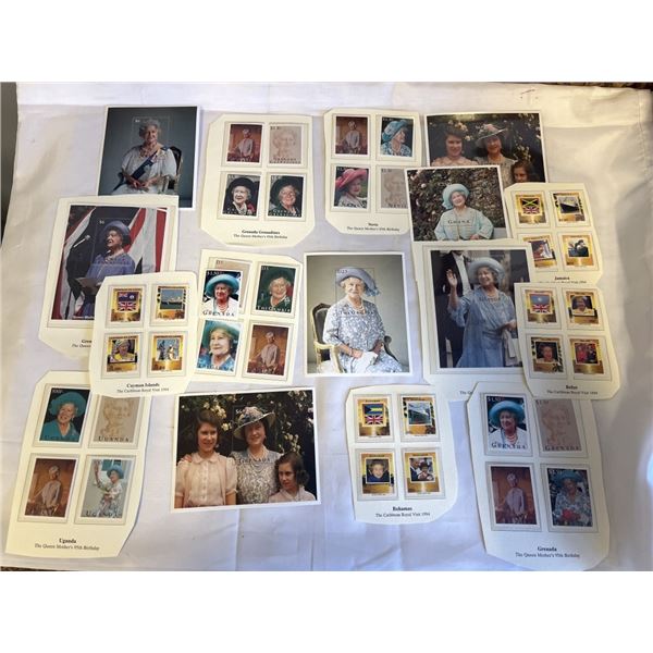 BAG OF QUEEN ELIZABETH 95TH BIRTHDAY STAMPS