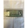 Image 1 : RARE 1954 CANADIAN REPLACEMENT $1 BILL, ASTERICKS REPLACEMENT BILL