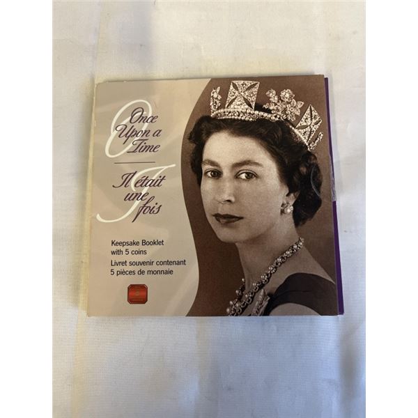 ROYAL CANADIAN MINT ONE UPON A TIME KEEPSAKE BOOKLET W/ 5 COINS