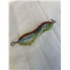 Image 3 : 3 VINTAGE STONE BEADS BRACELETS AND 4 STRAND BEADS BRACELET