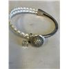 Image 2 : SILVER AND WHITE LEATHER BRACELET