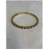 Image 1 : GOLD W/ RED AND WHITE STONES BANGLE