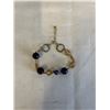Image 1 : SILVER W/ AMETHYST AND CIRTRINE FACETED BEADS BRACELET