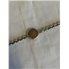 Image 2 : STERLING SILVER LINKS W/ ROMAN COIN BRACELET, MARKED 925