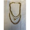 Image 1 : TRIPLE STRAND GOLD NECKLACE