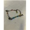 Image 2 : VINTAGE SILVER W/ GEM STONES BEADS BRACELET