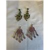 Image 1 : 2 PAIRS OF VINTAGE INDIAN DANGLE EARRINGS