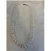 Image 2 : AUSTRIAN CRYSTAL BEADS NECKLACE AND PAIR OF EARRINGS SET