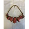 Image 1 : HEAVY VINTAGE STONES NECKLACE