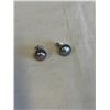 Image 3 : GENUINE BLACK PEARLS W/ CORD NECKLACE AND EARRINGS SET