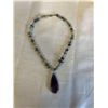 Image 1 : NATURAL STONES W/ SILVER BEADS NECKLACE