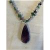 Image 2 : NATURAL STONES W/ SILVER BEADS NECKLACE