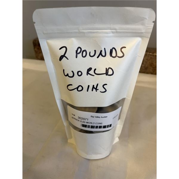 APPROX 2LBS WORLD COINS