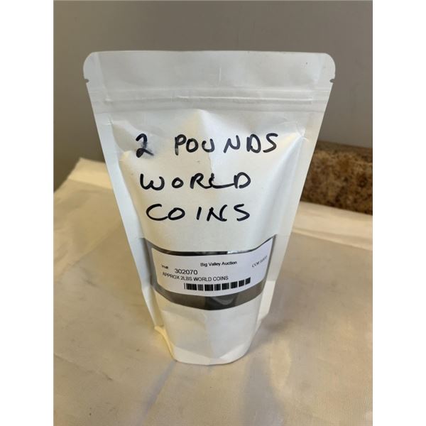 APPROX 2LBS WORLD COINS