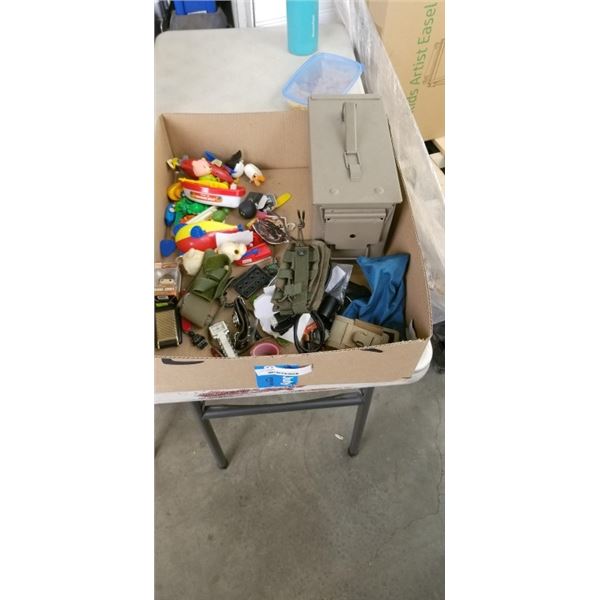 LOT OF ASSORTED TOYS INCLUDING WATCHES, SWISS ARMY KNIFE, POCKET POP KEYCHAIN