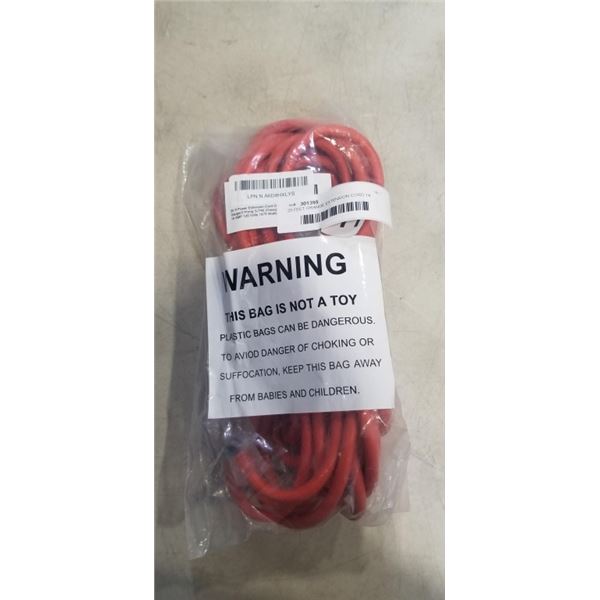25 FEET ORANGE EXTENSION CORD 14 AWG