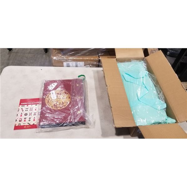 2 NEW YELLOW MOUNTAIN MAHJONG SETS. 1 TRAVEL SET, 1 SOFT CASE SET