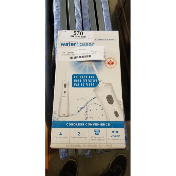 WATERPIK CORDLESS PLUS WATER FLOSSER - TESTED WORKING