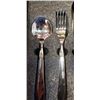 Image 3 : NEW BUNMO SILVERWARE SET, 4PC WITH TRAVEL WRAP 304 WEIGHTED STANILESS, HEAVY WEIGHT 7OZ