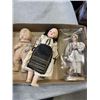 Image 2 : 2 TRAYS OF ANTIQUE COLLECTOR DOLLS, PLATES ETC
