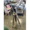 Image 4 : VINTAGE TRIPOD WITH LARGE LIGHT, INLCUDING AS NEW LED SATCO BULB, EXTREMELY BRIGHT