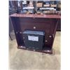 Image 3 : ELECTRIC FIREPLACE WITH MANTLE, WORKLING