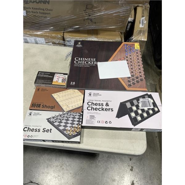 ASSORTED NEW YELLOW MOUNTAIN BOARD GAMES