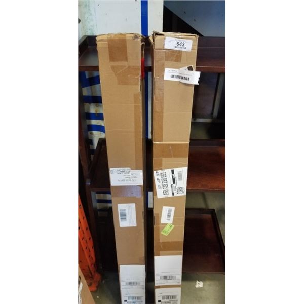 2 NEW REFRZE ROOM DIVIDER TENSION CURTAIN ROD 83-122 INCH