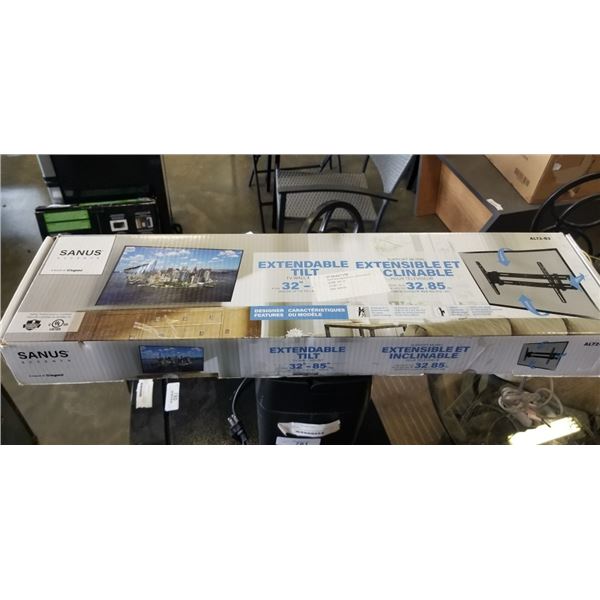 SANUS ACCENTS 32-85" EXTENDABLE TILTING TV WALL MOUNT, RETAIL $119