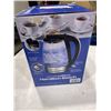 Image 3 : HAMILTON BEACH 1.7L GLASS ELECTRIC KETTLE - TESTED WORKING