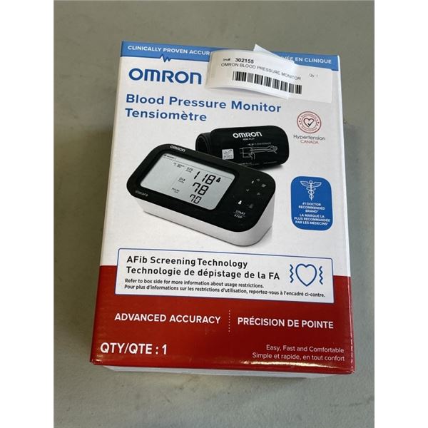 OMRON BLOOD PRESSURE MONITOR