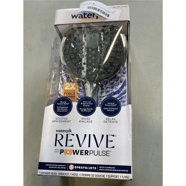 AS NEW WATERPIK REVIVE SHOWER HEAD