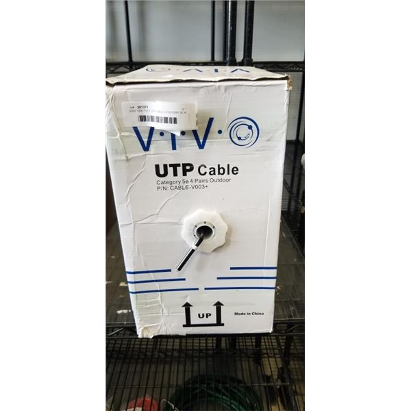 VIVO 1000 FEET UTP CABLE CATEOGRY 5E 4 PAIRS OUTDOOR