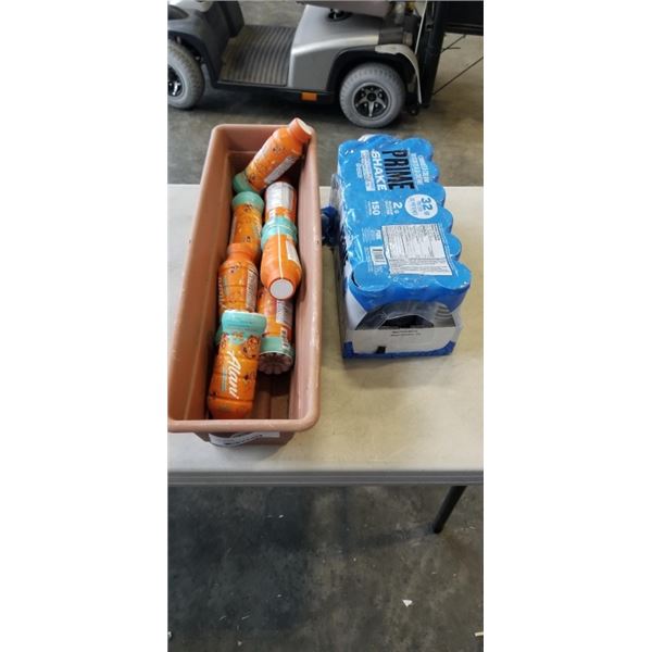 CASE OF PRIME AND ASSORTED ALANI NU PROTEIN DRINKS
