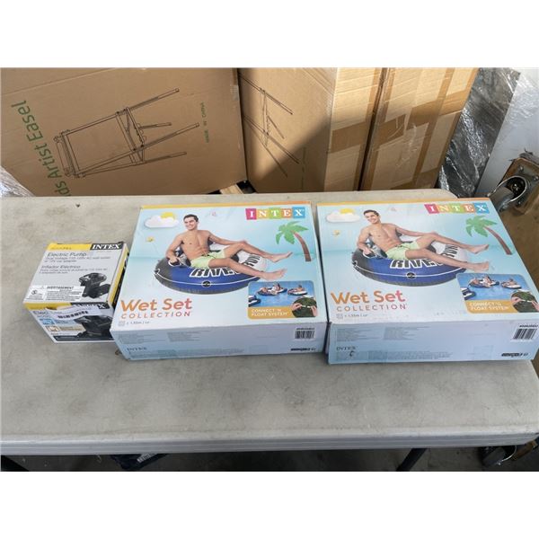 2 NEW RIVER RUN FLAOT TUBES AND PUMP