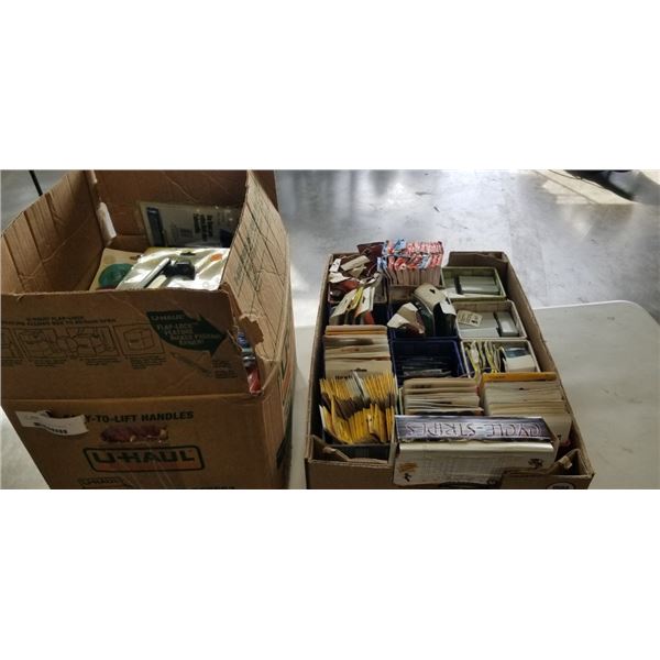 2 BOXES OF NEW OLD STOCK - PARTY SUPPLIES, FLASHLIGHTS, ETC