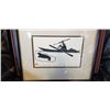 Image 3 : HENRY NAPARTUK ESKIMO AND WALRUS PRINT, SIGNED AND FRAMED OWL PRINT