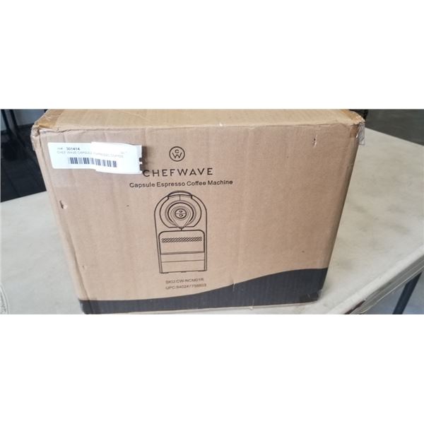 CHEF WAVE CAPSULE ESPRESSO COFFEE MACHINE