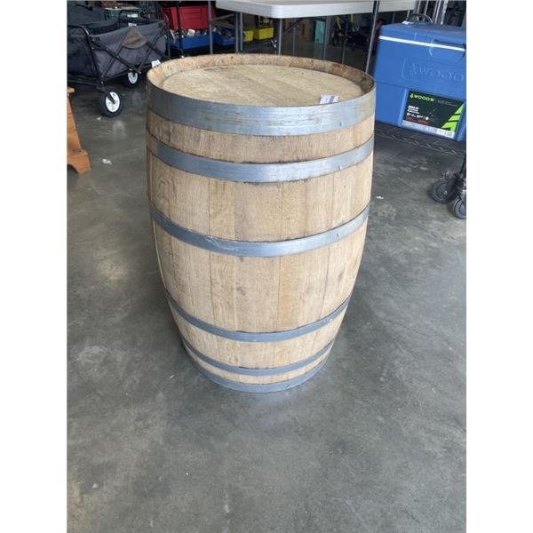 SOLID OAK WHISKEY BARRELL