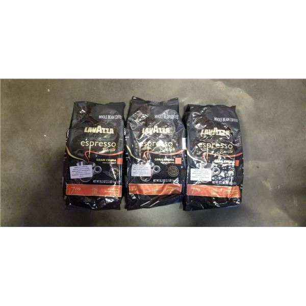 3 BAGS LAVAZZA ESPRESSO BARISTA  GRAN CREMA MEDIUM ROAST (1 KG EACH)