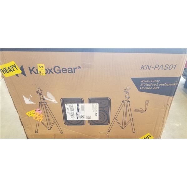KNOX GEAR 8" ACTIVE LOUDSPEAKER COMBO SET