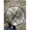 Image 3 : BRAND NEW PATIO BISTRO SET, GLASS TOP ROUND PATIO TABLE, 30 INCH DIAMETER AND 2 STACKING GREY STAINL