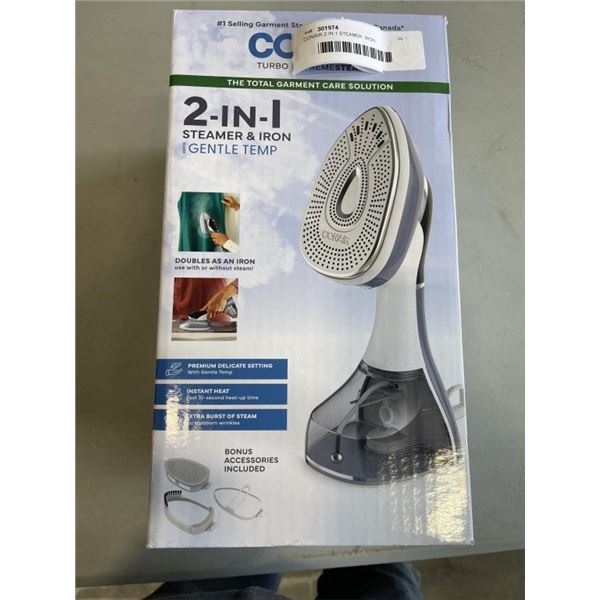 CONAIR 2 IN 1 STEAMER  IRON